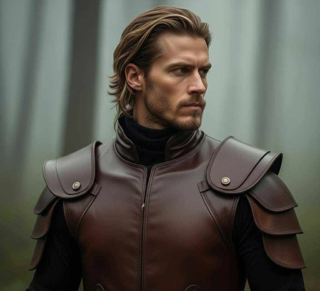 Brown Genuine Leather Armor | Medieval Warrior Costume For Him | Viking LARP Chest plate | Fantasy Cosplay Outfit | Tactical Shoulder Armor