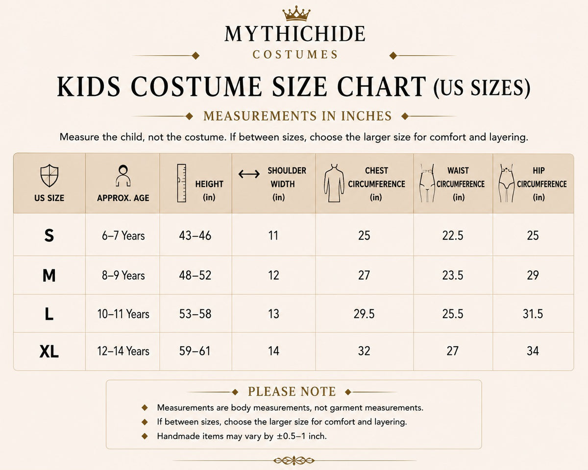 Forest Archer Costume for Kids | Split Color Leather Tunic Set | Childrens Renaissance Hunter Garb