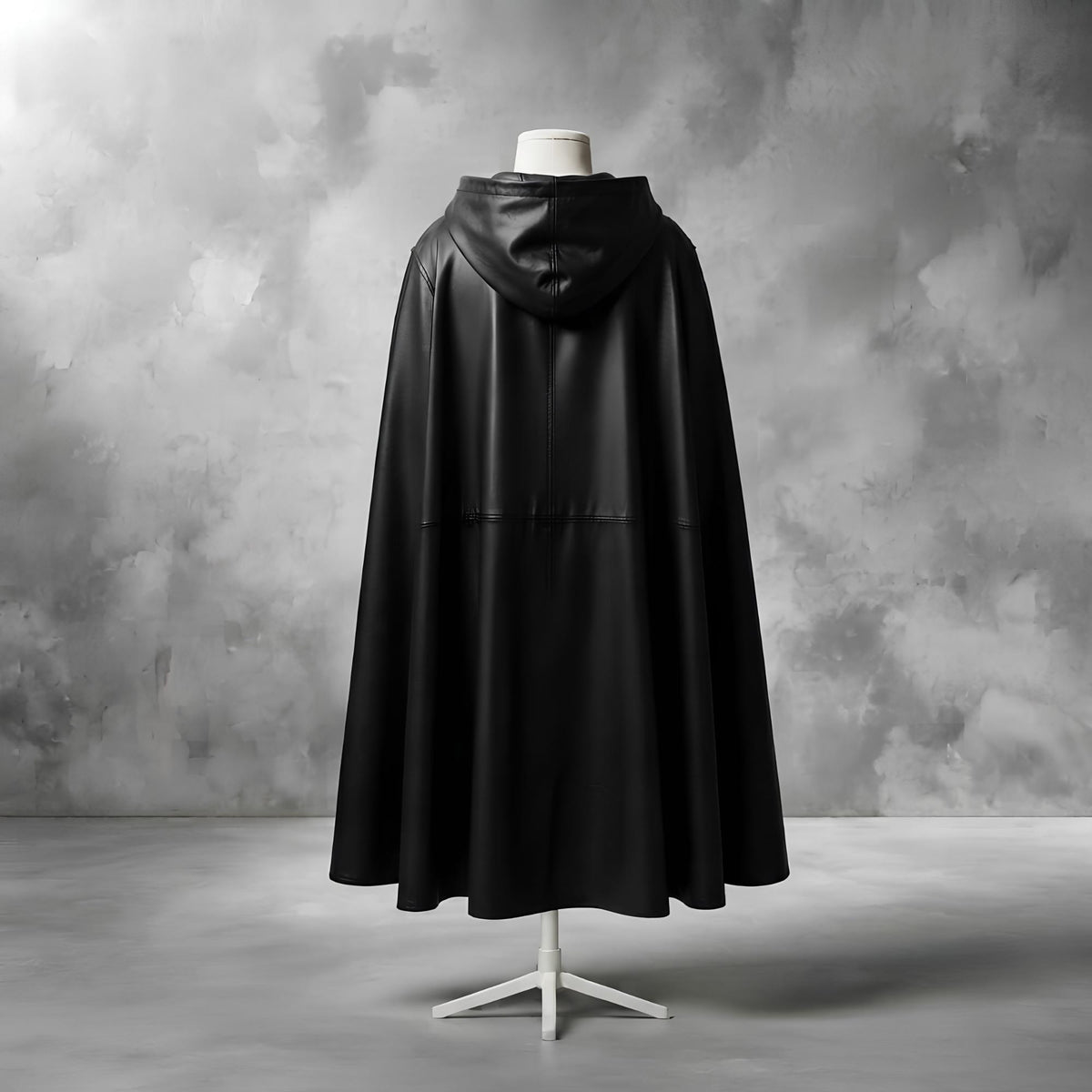 Boys Hooded Leather Cloak | Kids Medieval Rogue Outfit | Fantasy LARP Cape Costume